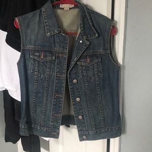 J Crew Jean Jacket Vest